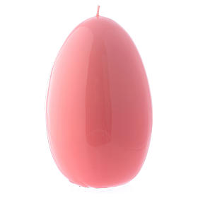 Glossy egg-shaped pink Ceralacca candle diameter 140 mm