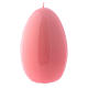 Glossy egg-shaped pink Ceralacca candle diameter 140 mm s1