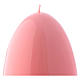 Vela cor-de-rosa Brilhante Ovo Ceralacca 140 mm s2