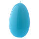 Glossy egg-shaped light blue Ceralacca candle diameter 140 mm s1