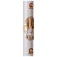 Paschal Candle with Gold Cross and Dove 8x120 cm s3