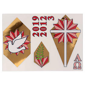 Adhesive Sticker for Paschal Candle, set H