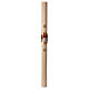 Beeswax Paschal Candle with Raised Red Cross and Dove 8x120 cm WITH REINFORCEMENT s4