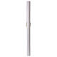 White Paschal Candle with Red Cross and Dove 8x120 cm WITH REINFORCEMENT s8