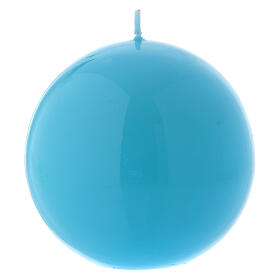 Vela de Altar esfera Ceralacca azul diâm. 10 cm