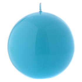 Altar Candle Ball Ceralacca Light blue, d.10 cm