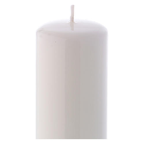 Ceralacca wax candle 20x6 cm, white 2