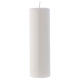 Candelotto Liturgico Lucido Ceralacca 20x6 cm Bianco s1