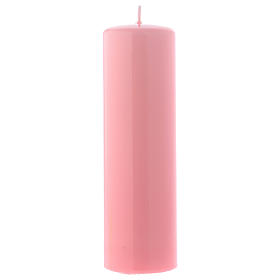 Ceralacca wax candle 20x6 cm, pink