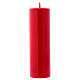 Vela litúrgica brilhante Ceralacca 20x6 cm vermelho s1