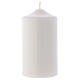 White altar candle 15x8 cm, Ceralacca collection s1