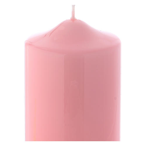 Ceralacca wax candle 15x8 cm, pink 2