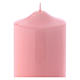 Pink candle 15x8 cm, Ceralacca collection s2