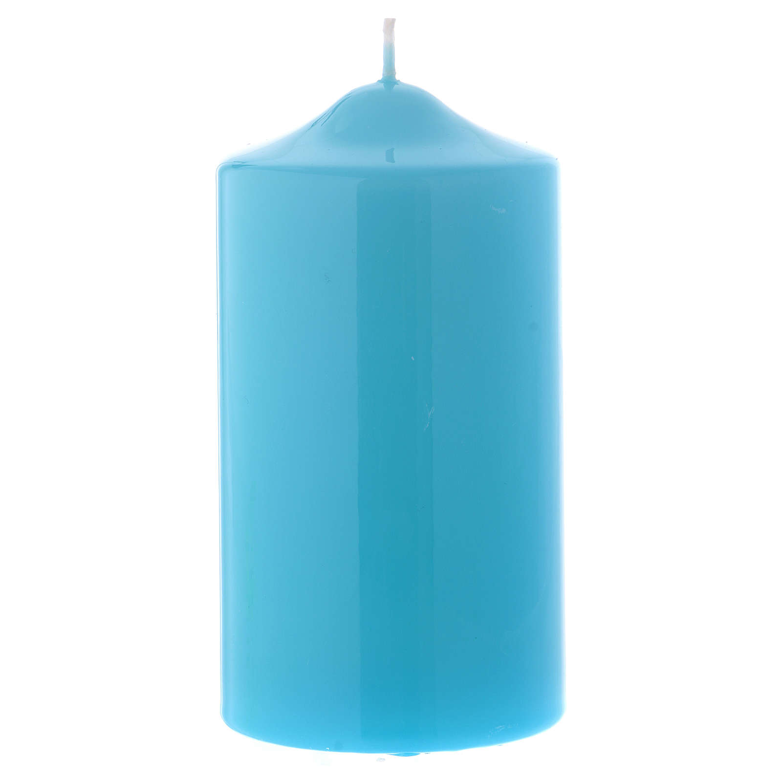 Light blue altar candle 15x8 cm, Ceralacca collection | online sales on ...
