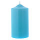 Light blue candle 15x8 cm, Ceralacca collection s1
