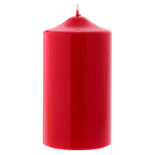 Ceralacca wax candle 15x8 cm, red 1