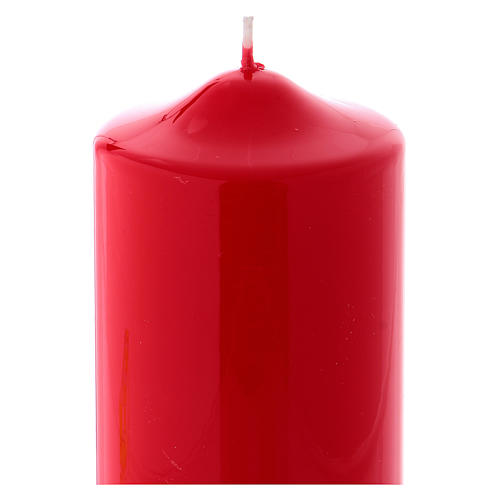 Ceralacca wax candle 15x8 cm, red 2