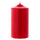 Red altar candle 15x8 cm, Ceralacca collection s1