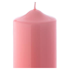 Pink altar candle 24x8 cm, Ceralacca collection