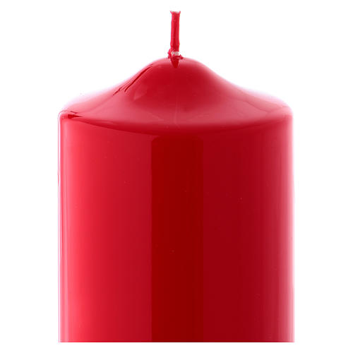 Ceralacca wax candle 24x8 cm, red 2