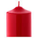 Ceralacca wax candle 24x8 cm, red s2