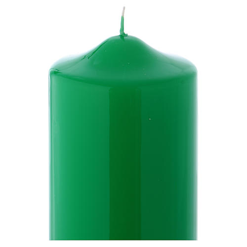 Ceralacca wax candle 24x8 cm, green 2