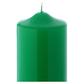 Świeczka błyszcząca Ceralacca 24x8 cm zielona