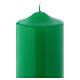 Vela litúrgica Ceralacca brilhante verde 24x8 cm s2