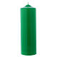 Green altar candle 24x8 cm, Ceralacca collection s1