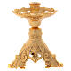 Candle-holder in golden brass 24 cm s3