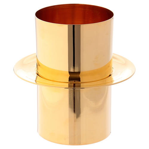 Joint piece for Easter Candles in golden brass diam. 8 cm 1
