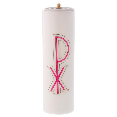 Liquid wax candle with container, XP symbol 25 cm 1