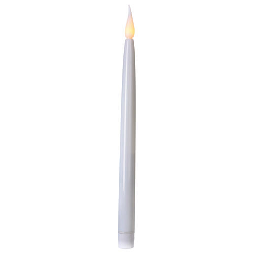 Electric taper candles with flickering flame effect 1