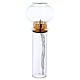 Glass and gold metal wind torch, height 30 cm s1