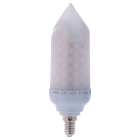 5W flame effect led bulb, E14 connection