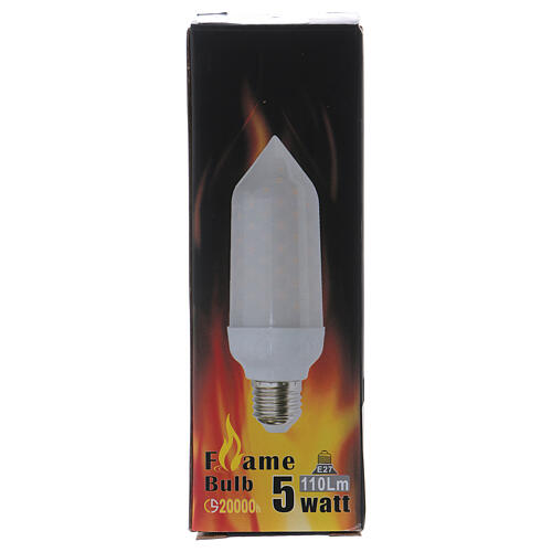 5W flame effect led bulb, E14 connection 2