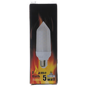 Bombilla flame led 5W EFECTO LLAMA E14