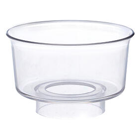 Candle wind protector in polycarbonate, 6 cm diameter