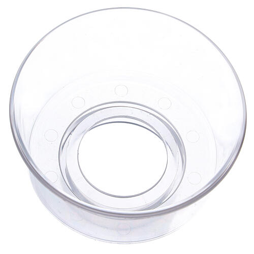 Candle wind protector in polycarbonate, 6 cm diameter 2