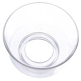 Glass candle wind protector with 3.2 diameter