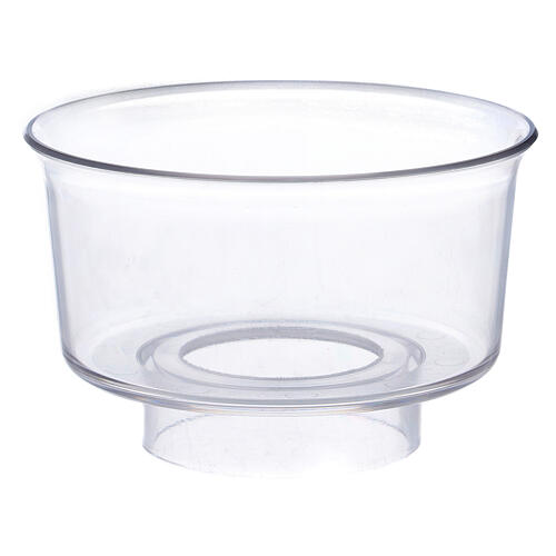 Glass candle wind protector with 3.2 diameter 1
