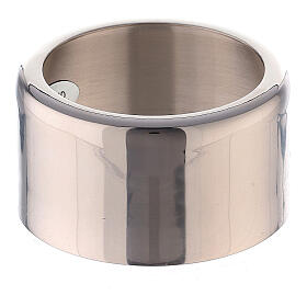 Nickel plated brass candle ring 3.5 cm