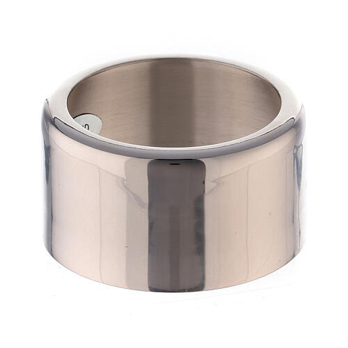 Nickel-plated brass candle ring of 2 1/2 in 1