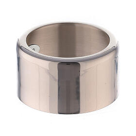 Nickel plated brass candle ring 4 cm