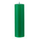Candle matte green for altars 200x60 mm s1