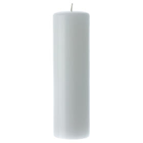 Altar candle in white wax 200x60 mm