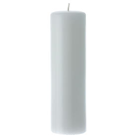 Altar candle white wax 200x60 mm