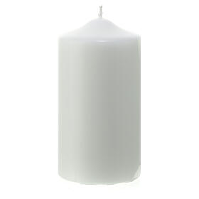 Altar opaque white candle 15x8 cm
