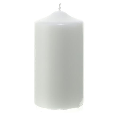 Altar opaque white candle 15x8 cm 1