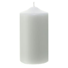 Altar candle matte white 150x80 mm